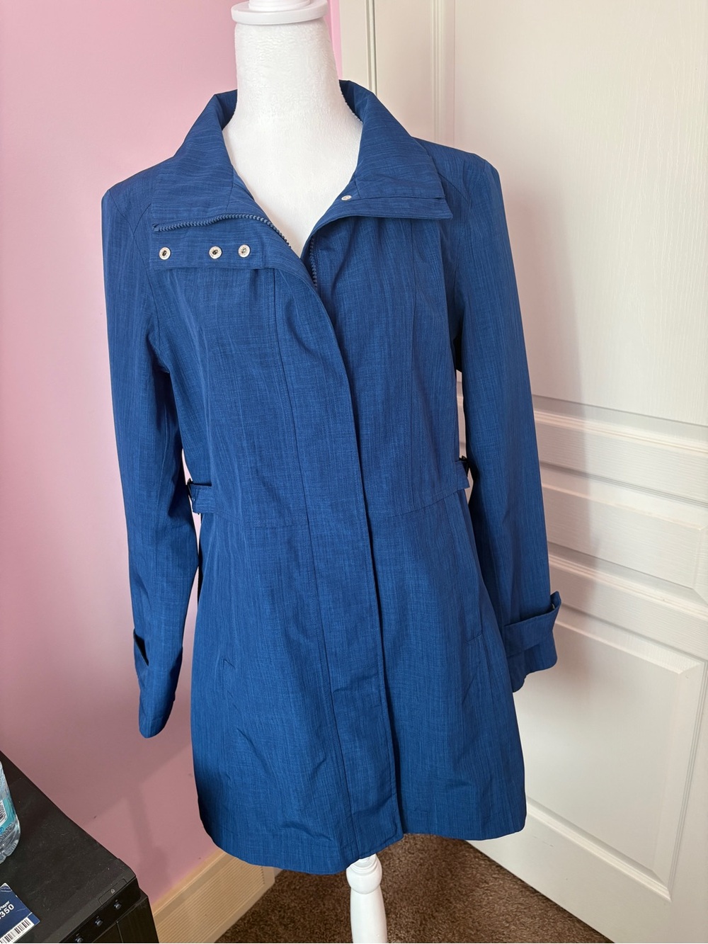 Kirkland Signature Royal Blue Lightweight Trench Coat